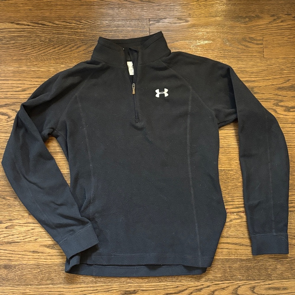 Under Armour Women’s Small Dark Grey Quarter-Zip Pullover Fleece